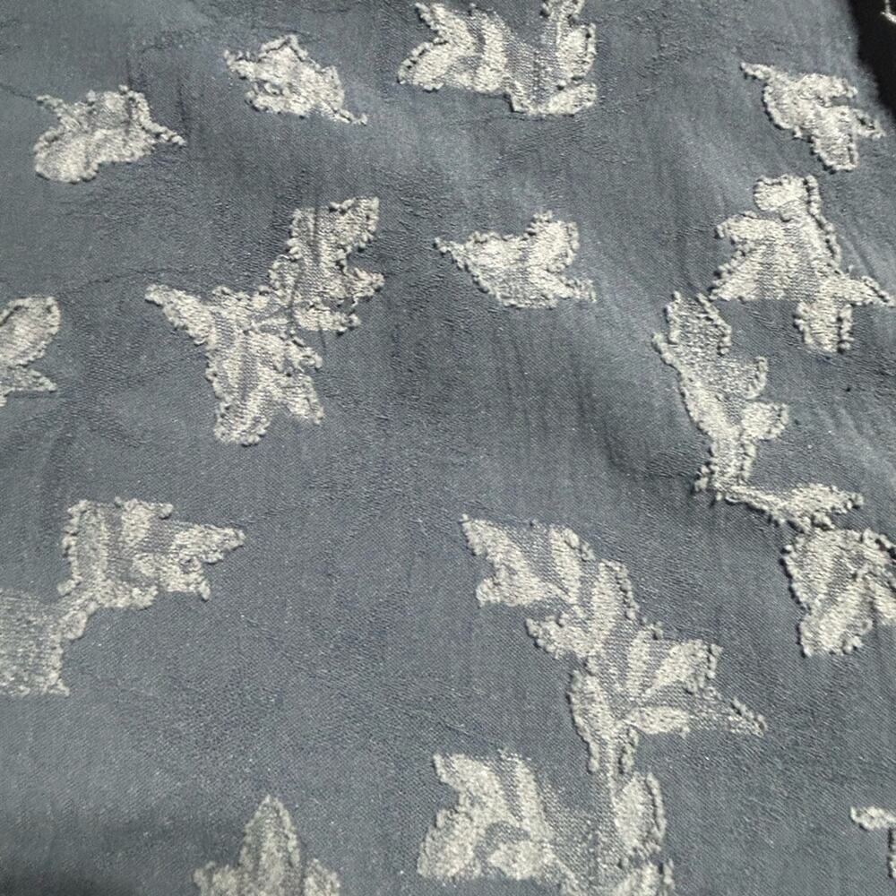 Women's Blue Ruffled Top - Picture 6 of 7